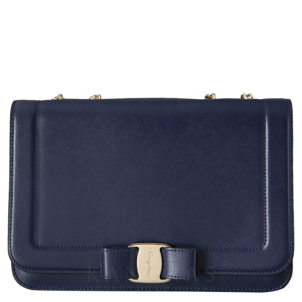 FERRAGAMO(USED)페레가모 바라리본 플랩 체인백